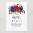 Recherche de purple bridal shower invitations Chute