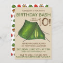 Search for hiking birthday invitations Sleepover