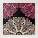 Recherche de fleurs vintages puzzles Noir