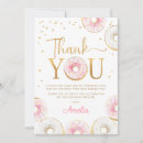 Search for doughnut party thank you cards Pink