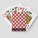 Recherche de points rouges jeux de cartes Points polka rouge