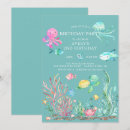 Recherche de de poulpe anniversaire invitations Sirène