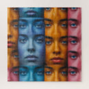 Recherche de face puzzles Femme