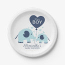 Search for elephant baby shower plates Simple