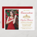 Search for red quinceanera invitations 15th birthday