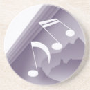 Recherche de notes musicales dessous de verres Chanson