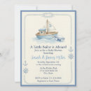 Search for little sailor baby shower invitations Blue