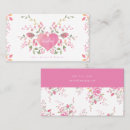 Search for heart business cards Pink