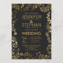 Recherche de jaune noir mariage invitations Couple