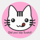 Search for sushi cat stickers Kitten