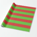 Search for red and green striped wrapping paper Stripes