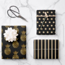 Recherche de noir solide papier cadeau Élégant