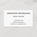 Recherche de travel cartes visite Minimaliste