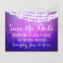 Search for purple save the date postcards Rustic