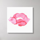 Search for pink lips canvas prints Lipstick