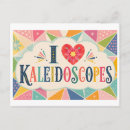 Recherche de kaléidoscope cartes postales Arc en ciel