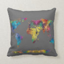 Search for map world pillows Modern