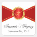 Search for gold fall wedding stickers Red