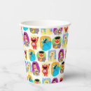 Search for sesame street characters paper cups Cookie monster