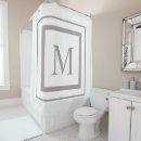 Search for taupe shower curtains Monogrammed