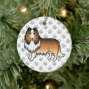 Search for rough collie ornaments Long haired collie