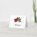 Search for red roses thank you cards Calligraphy