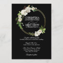 Search for floral wreath wedding invitations Gold