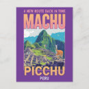 Recherche de picchu de machu cartes postales Lama