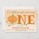 Search for our little pumpkin invitations 1st