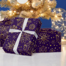Search for purple and gold christmas wrapping paper Festive
