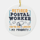 Search for mail carrier ornaments Retirement