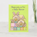 Search for rabbit greeting invitations Baby