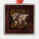 Search for world countries ornaments Map