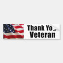 Search for thank you veterans bumper stickers Military