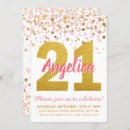 Search for girls 21st birthday invitations Glitter