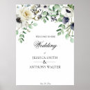 Search for white flowers welcome wedding signs Eucalyptus