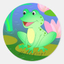 Search for funny frog cartoon stickers Nature