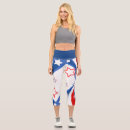 Search for stars and stripes leggings Red