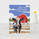 Recherche de farm christmas cards Vache