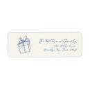 Search for whimsical return address labels Festive