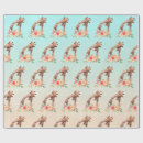 Search for giraffes wrapping paper Watercolor