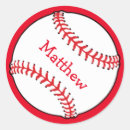 Search for baseball ball stickers Red