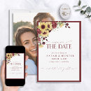Search for sunflower wedding save the dates Elegant