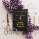 Search for deco 4x6 invitations Black and gold