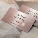 Search for rose gold metal business cards Minimalist