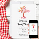 Search for tree roots invitations Family reunion