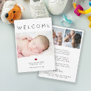 Search for birth announcement cards heart