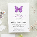Recherche de pourpres baby shower invitations Papillon