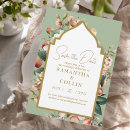 Search for sage green and peach invitations Gold