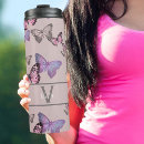 Search for pink monogram travel mugs Purple
